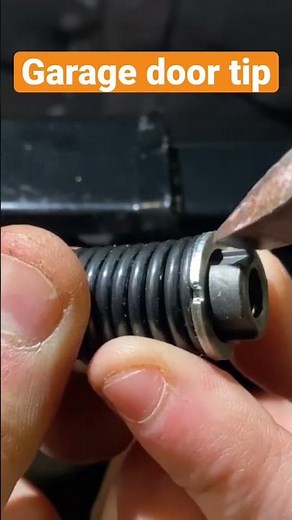 How to install garage door tension spring on belt drive￼