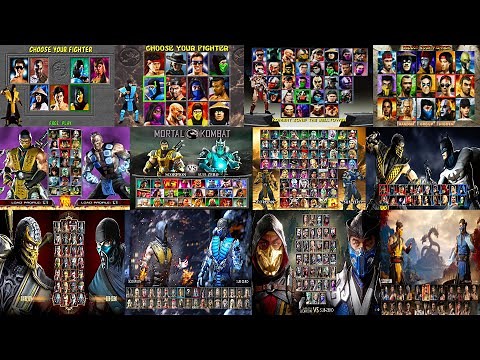 Mortal Kombat Select Screen Evolution MK To MK1 (1992 - 2023)