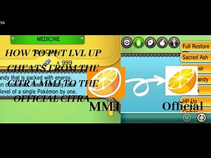 Pokemon Omega Ruby Consumable Item cheats from MMJ to Official Citra version