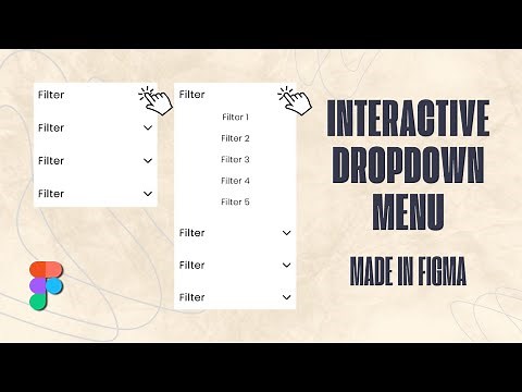 Filter Menu interactive in figma| Beginners tutorial