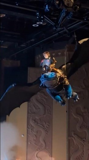 REAL Toothless flying - How to Train Your Dragon - Universal Studios #httyd #toothless