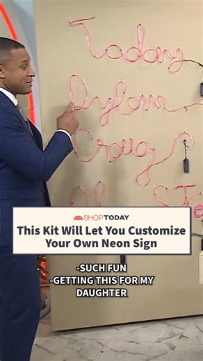 Shop TODAY on Instagram: "Neon signs are having a moment, but they can be pricey. This affordable option features shaping wire, so you can customize words, drawings, and more. Comment LINK or click the link in bio to shop this and more unique gifts!"