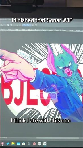 Sonar OBJECTION Reveal #art #fanart #commission #drawing #digitalart #wip #dispatch #dispatchgame