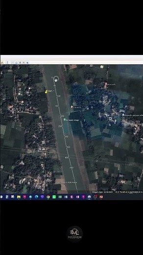 Google Earth Pro Alignment Chainage #EngineeringVisualLab #googleearthpro #Chainage #survey