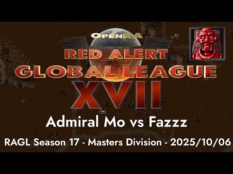 OpenRA Red Alert Global League 2025 Admiral Mo vs Fazzz (2025-10)