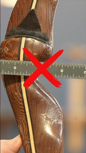 How NOT to use a bow square #archery #traditionalarchery