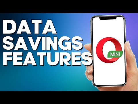 How to Data Savings Features on Opera Mini