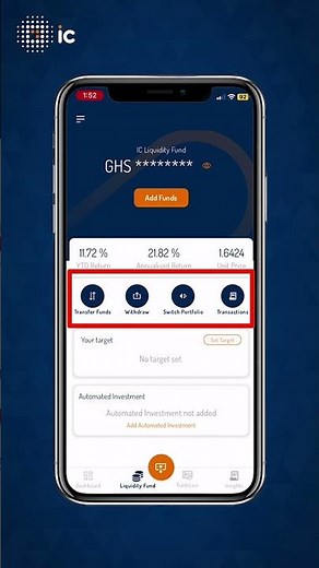 Invest in IC Liquidity via the IC Wealth App.