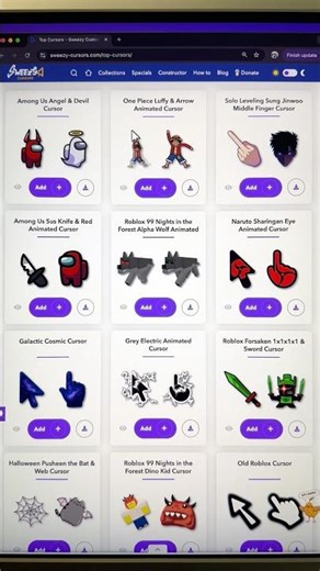 Thousands of customizable cursors #cursor #productivity #animation