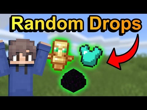 Minecraft But every block I break drops something random