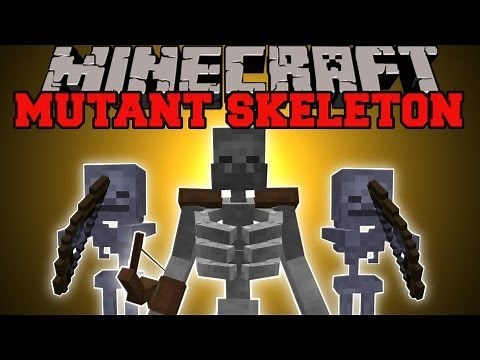 Minecraft: MUTANT SKELETON MOD (MASSIVE SKELETON WITH EPIC ABILITIES!) Mutant Skeleton Mod Showcase