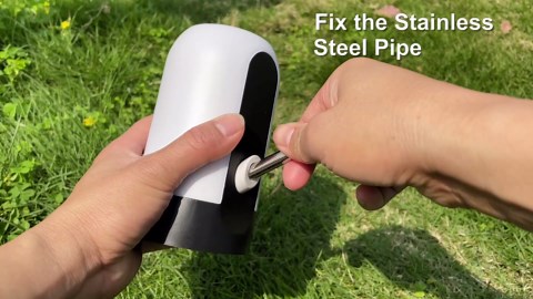 MJIYA 5 Gallon Water Dispenser, Universal Water Bottle Pump, Automatic Water Jug Dispenser with Switch and USB, for Camping, Kitchen, Workshop, Garage (Black)