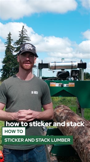 Learn how to make stickers and stack your lumber with Marek! 🪵 Whether you are drying your wood outdoors or in a kiln, sticking and stacking your wood helps ensure that your lumber dries straight and prevents warping. 🙌 Watch the full video on our YouTube Channel! #howto #tipsandtricks | Woodland Mills