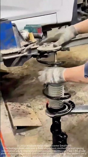 Automobile spring installation operation sharing