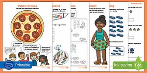 Grade 3 Maths Term3 Problem Solving with Fractions Pack (CAPS Aligned)