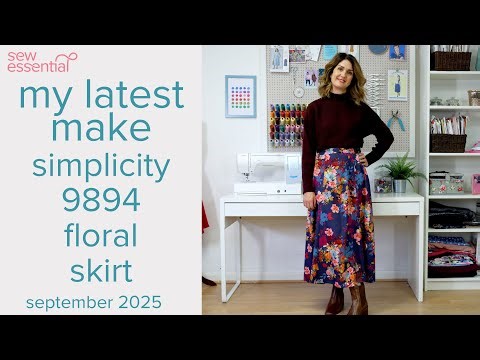 My Latest Make - Simplicity 9894 Floral Skirt