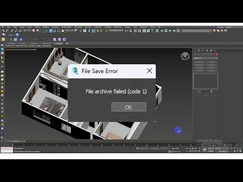 How to fix File archive failed in 3ds max | file archive failed code 1 3ds max 2021 | 3d max archive