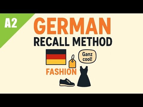 German A2 – Lesson 21 (Fashion)