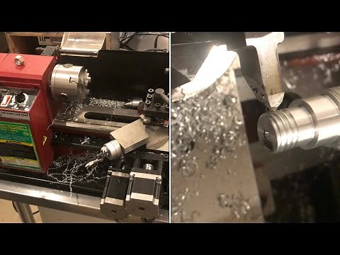 homemade CNC lathe (converted harbor freight mini lathe)