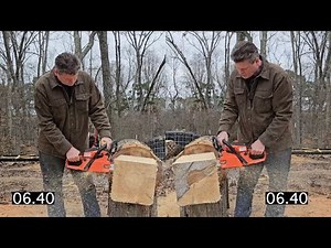 Echo CS 400 before and after muffler mod