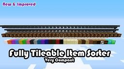 Tileable Item sorting system V2 (1.5 ready) Minecraft Map