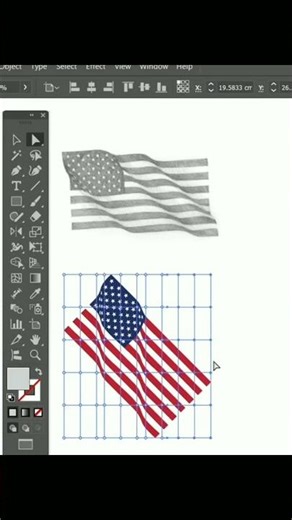 Adobe Illustrator 2025 | How to Create a Waving American Flag Effect