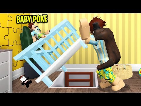 I Found Baby Poke's Secret Underground Home! (Roblox)
