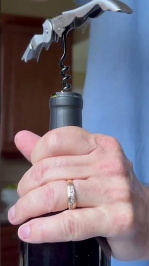 How to Open Wine Like a Pro: Easy Corkscrew Tutorial#shorts