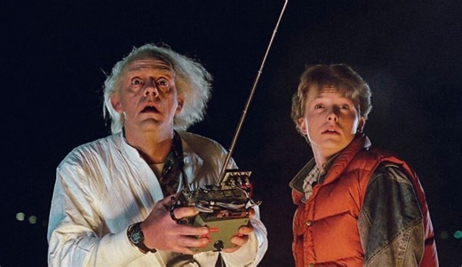 The hilarious original time machine in 'Back to the Future'