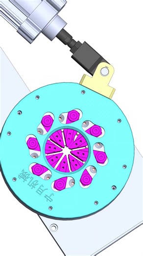 Clamp at the same time#3dprinting#machine #soldiworks #mechanism