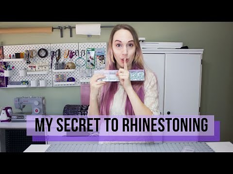 MY SECRETS TO RHINESTONING: Learn how I apply Rhinestones in TWO ways.