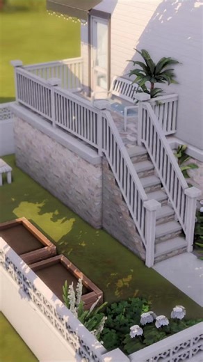 Modern Backyard Design in The Sims 4 Build