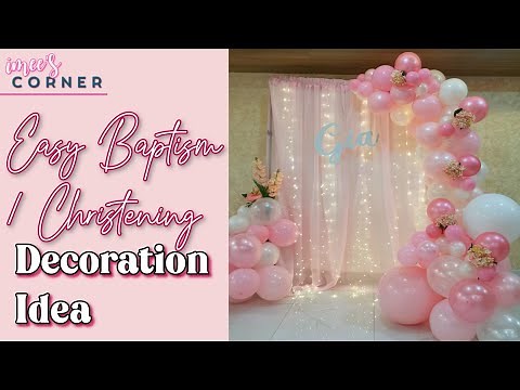 Easy Christening and Baptism Decoration Idea