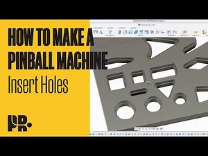 HOW TO MAKE A PINBALL MACHINE: Cutting Playfield Insert Holes