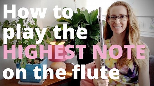 How to play the highest note on the flute