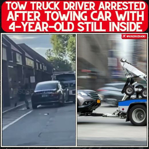 "MY KIDS INSIDE" TOW TRUCK DRIVER ARRESTED AFTER TOWING CAR WITH CHILD!!!