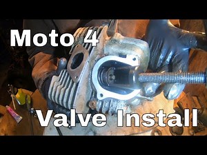 How to Redo your Top End: Yamaha Moto 4 Valve Install on low compression YFM225 ATV - Part 5