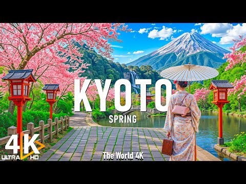 Spring Kyoto 4K, Japan – Stroll Through Sakura Blossoms, Petal-Filled Paths, and Blooming Gardens