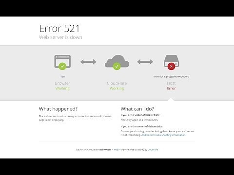 How to Fix Web Server Is Down - Error 521 in Google Chrome and Mozilla Firefox