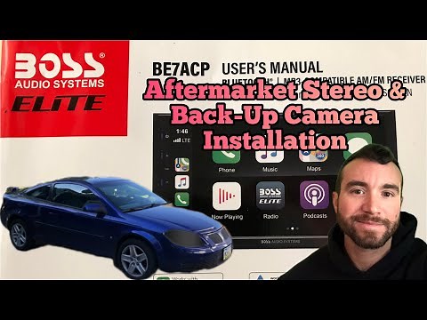Boss BE7ACP Stereo Installation on 2007 Pontiac G5 (Back-Up Camera Included)