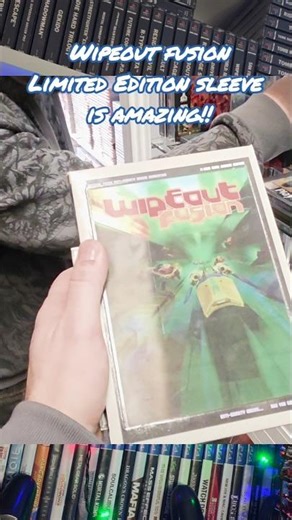 RARE game spotted! Wipeout Fusion Ltd Edition on PS2, check out the awesome lenticular front cover!!