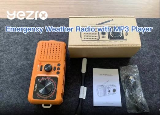 emergency weather radio with MP3 player