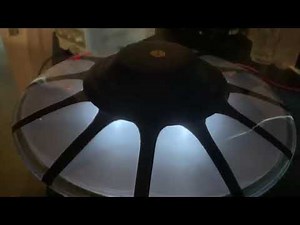 Area 51 UFO model kit built lit