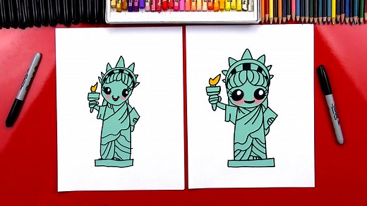 How To Draw The Statue Of Liberty