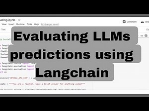 Evaluating LLMs using Langchain