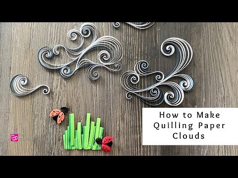 How to Make Quilling Paper Clouds | Paper Craft Ideas | Quilling for Beginners