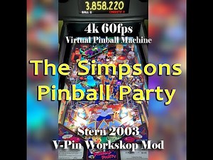 The Simpsons Pinball Party (Stern 2003) VPinWorkshop Mod table for Visual Pinball X (VPX)
