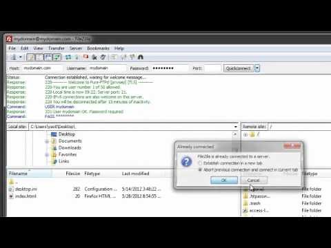 How to configure FileZilla