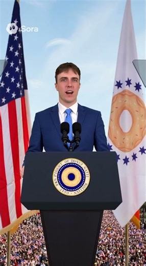 Dr donut speaks to his donut nation