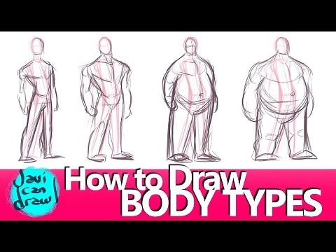 HOW TO DRAW DIFFERENT BODY TYPES